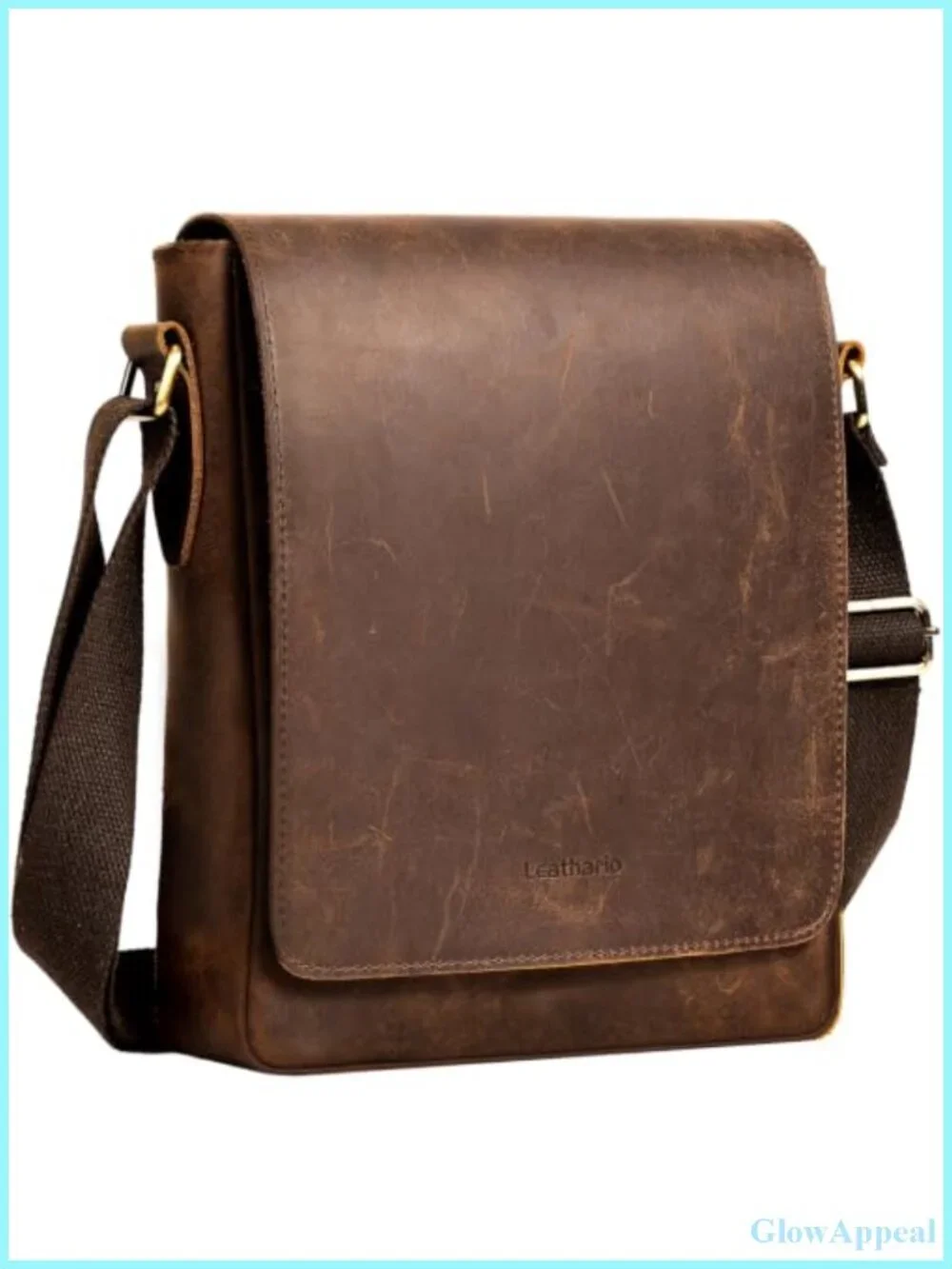 Crossbody Bag Genuine Leather Small Messenger Shoulder Purse Vintage Satchel